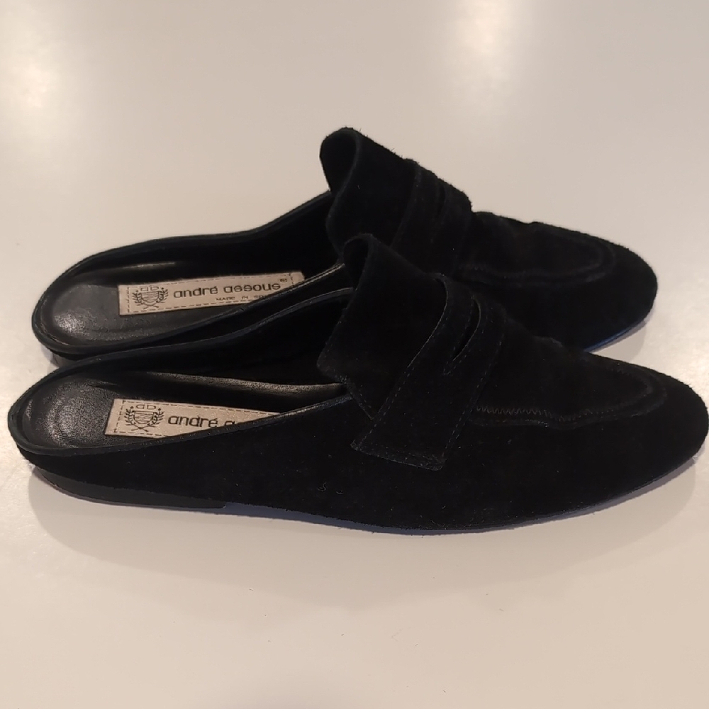 Andre Assous Made In Spain Suede Mule Loafers Women's 6.5